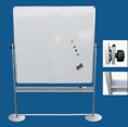 BROXO Whiteboard 1850x1200 mit XT-Alugestell+Tellerfuß