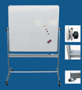 BROXO Whiteboard 1850x1200 mit XT-Alugestell+T-Fuß